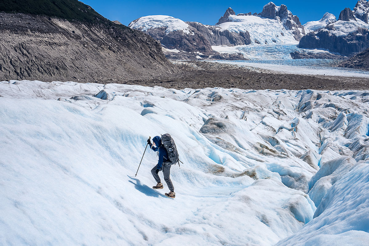 Trekking pole (hiking on glacier)