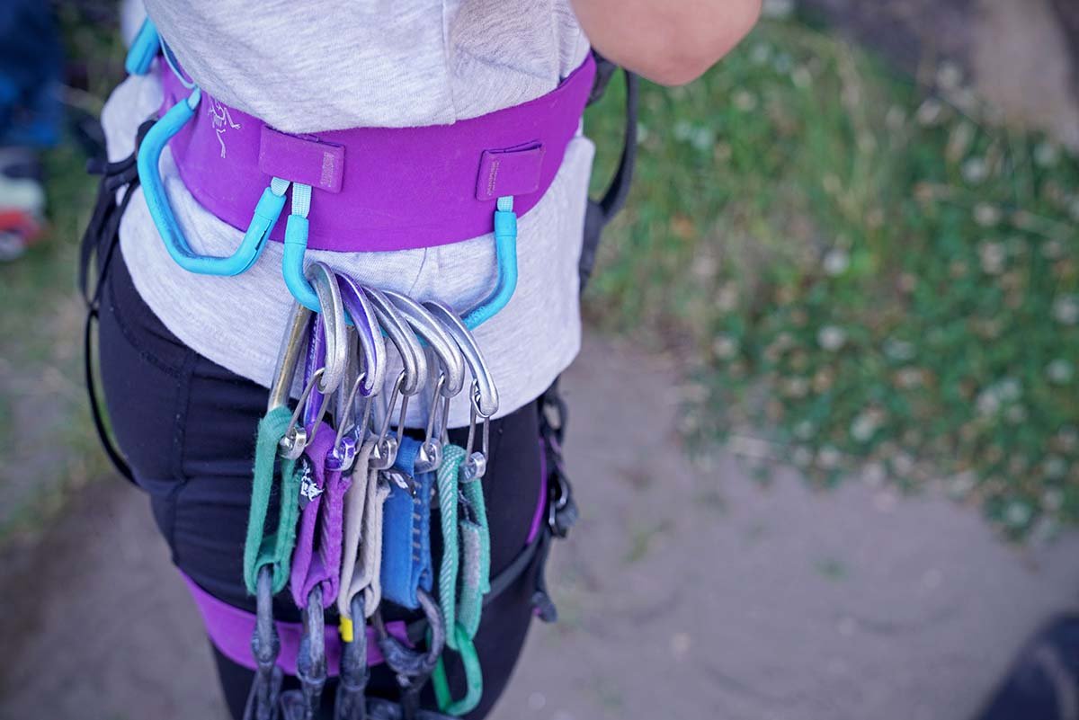 Climbing harness (split webbing)