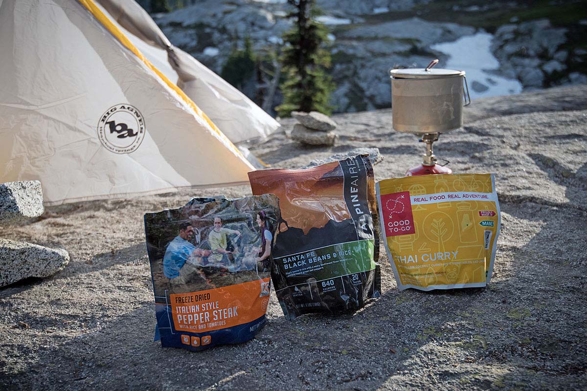 Backpacking food (comparison photo)