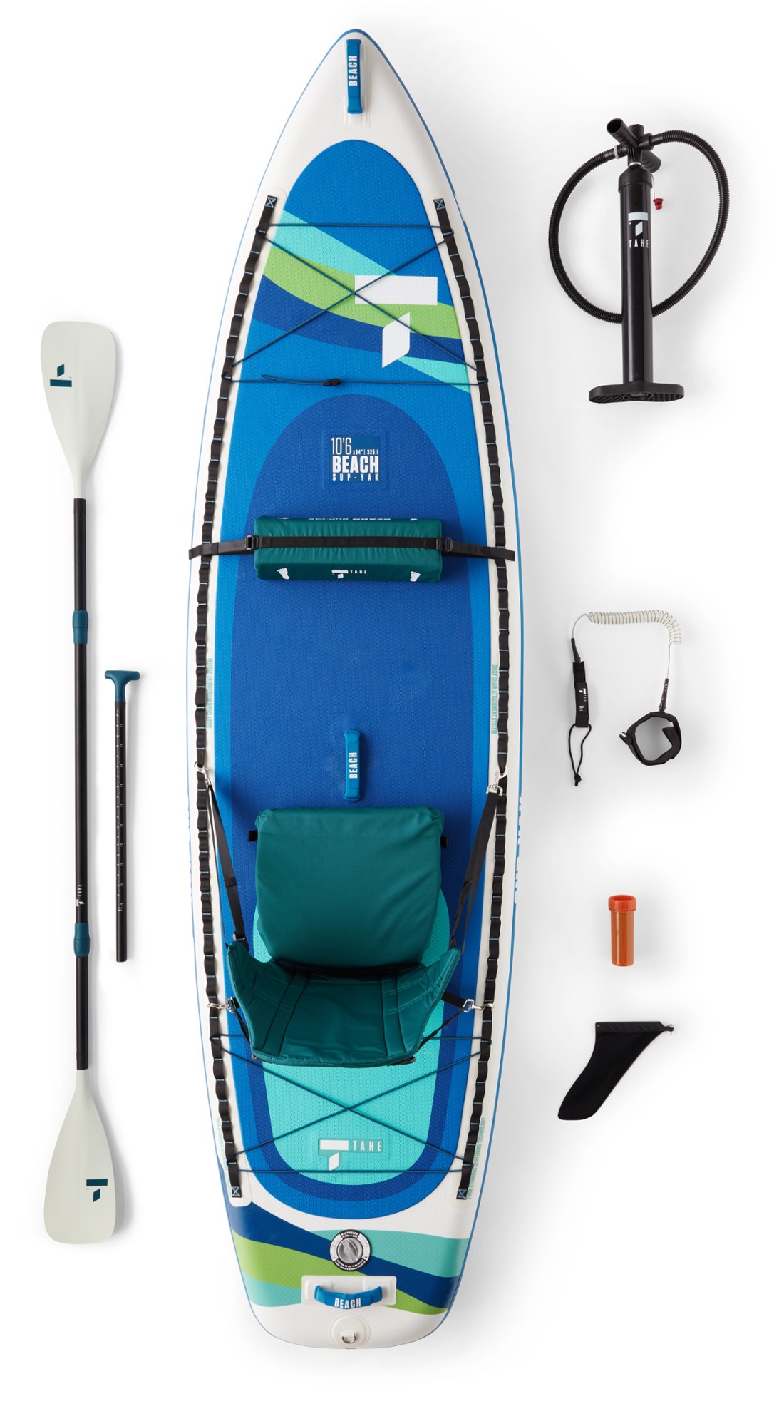 Tahe Beach SUP-Yak Inflatable Stand Up Paddle Board with Paddle