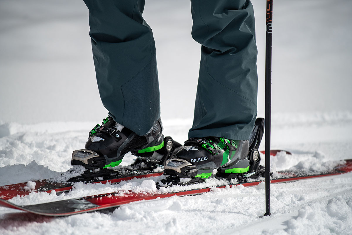 All-mountain skis (boots and bindings)