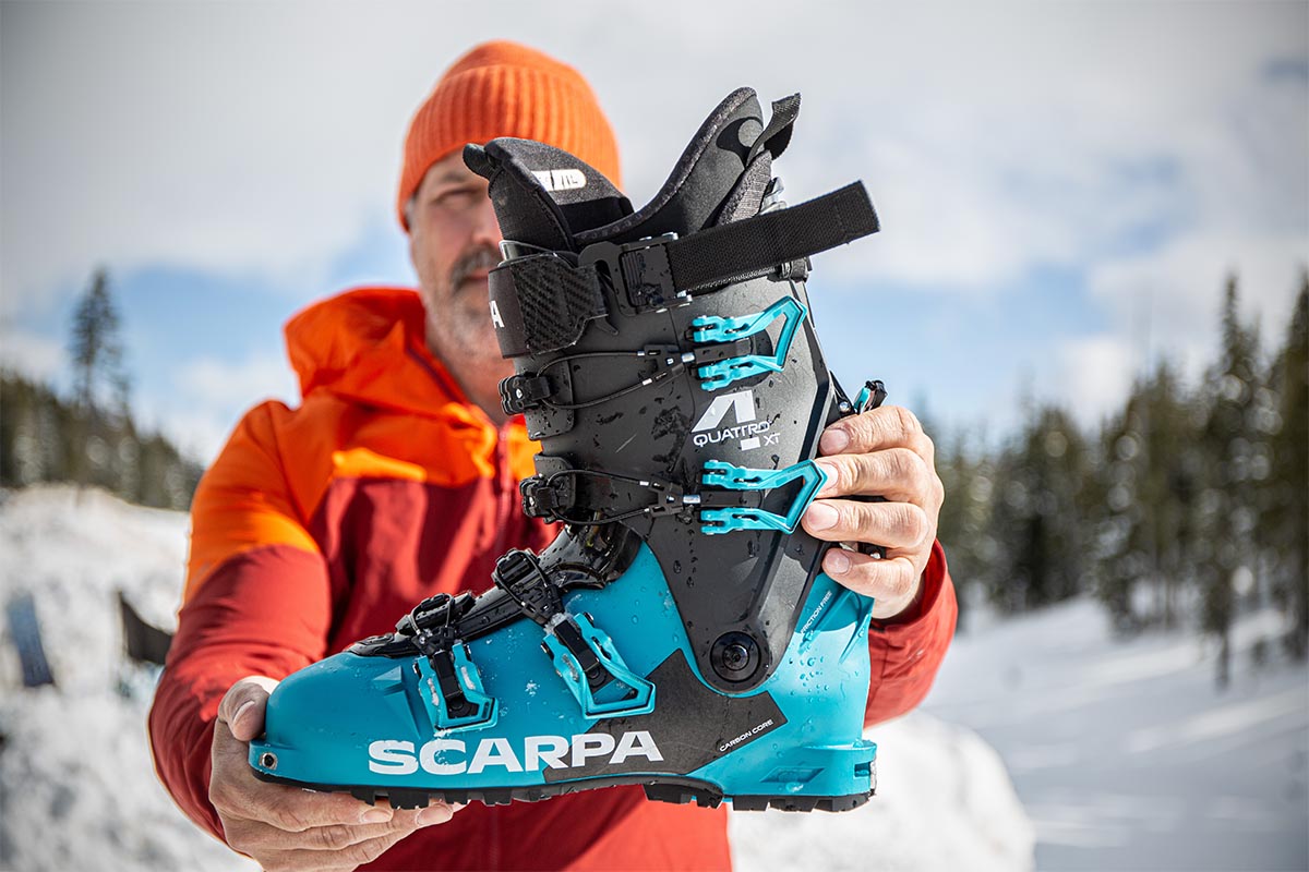 Backcountry ski boots (holding Scarpa 4-Quattro XT boots)