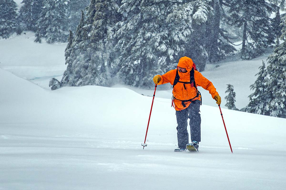 Arc'teryx Micon ski bib (skinning in snowy and windy conditions)