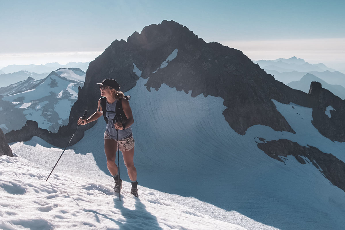 Ascending glacier while mountain running_0
