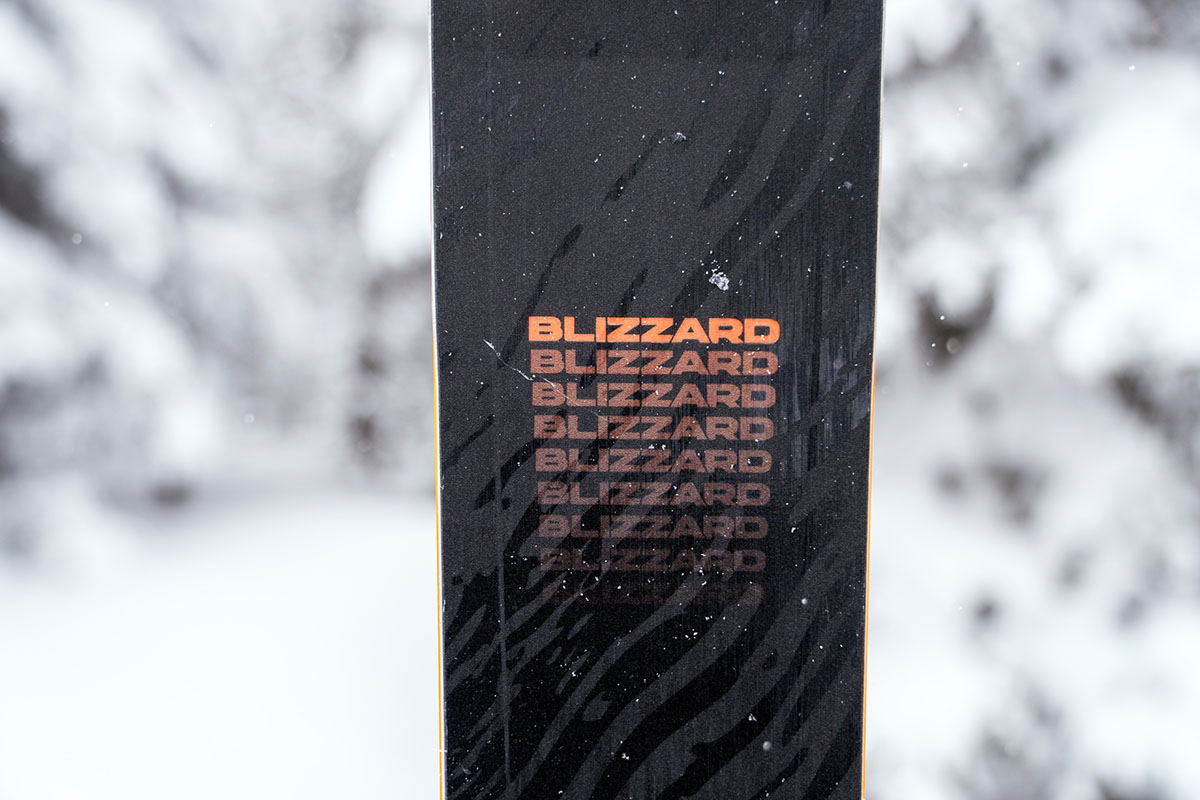 Blizzard Rustler 10 (logo closeup)