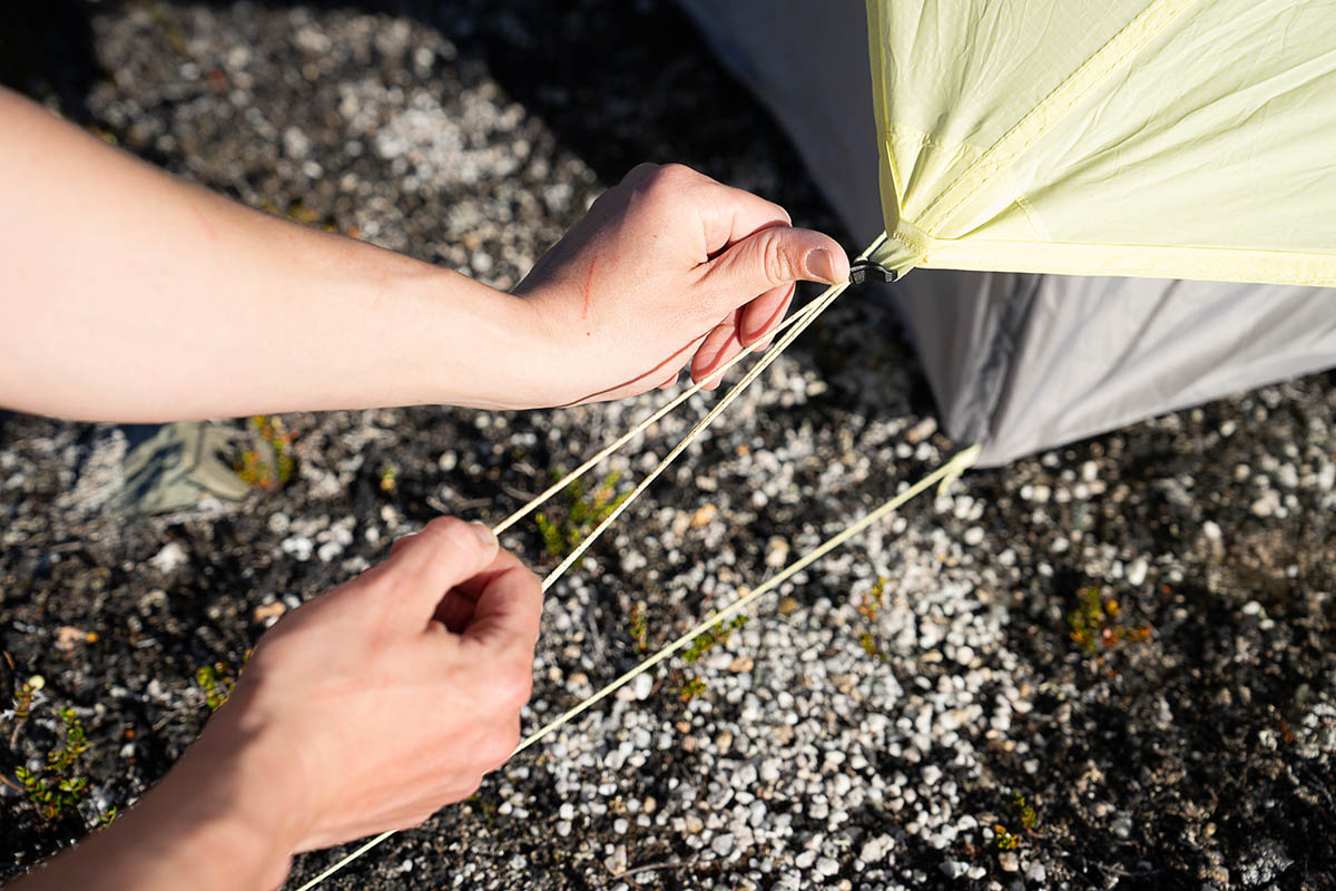 Nemo Mayfly Osmo 2P backpacking tent (cinching rainfly)