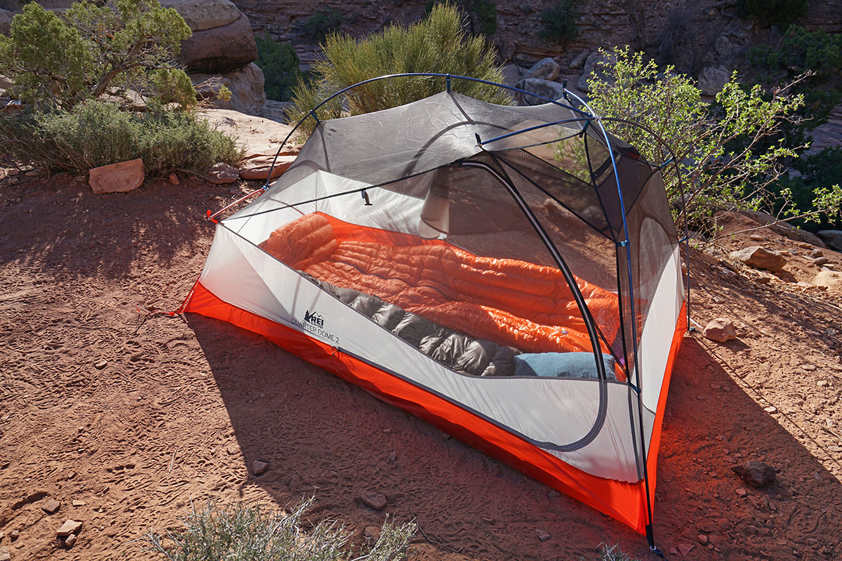Backpacking tents (interior space)