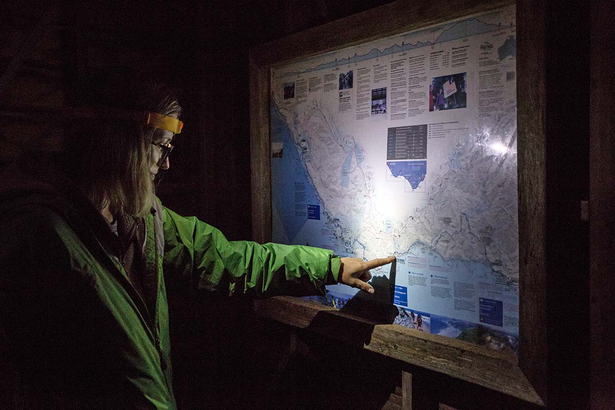 Great Ocean Walk (looking at map with headlamp)