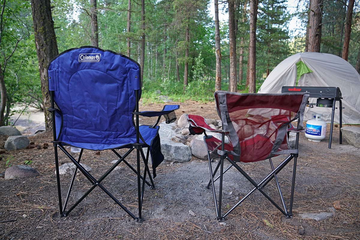 Camping chairs (height)