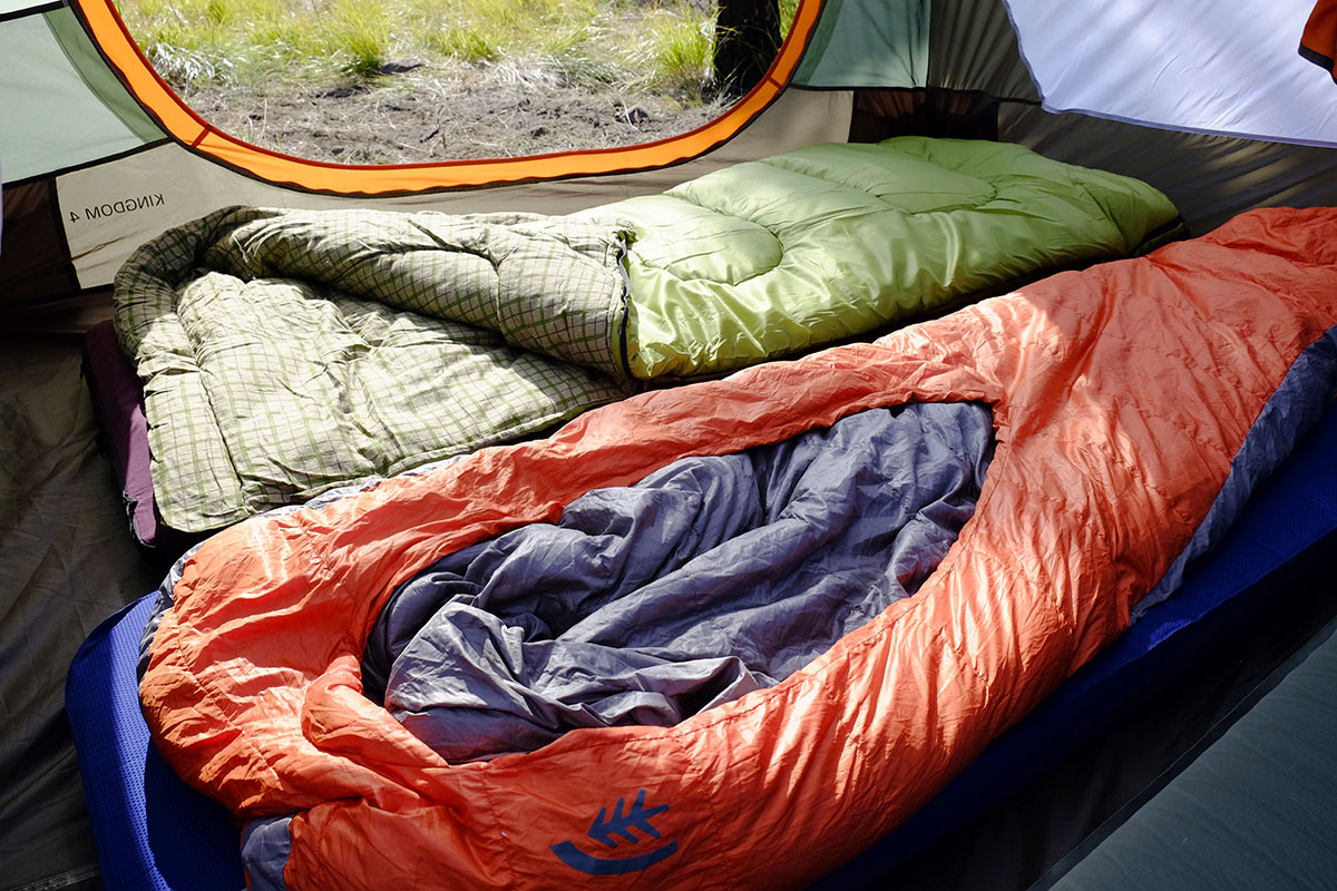 sleeping bags with mattress