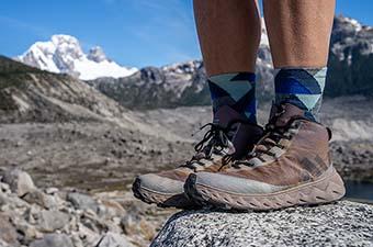NNormal Tomir Waterproof hiking boots (mountain backdrop)