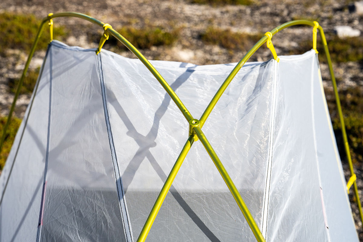 Big Agnes Crag Lake SL2 backpacking tent (pole structure)