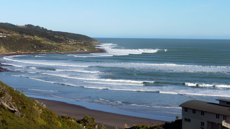 Ocean Waves at Beach in Otago New Zealand T-Shirt oversized t