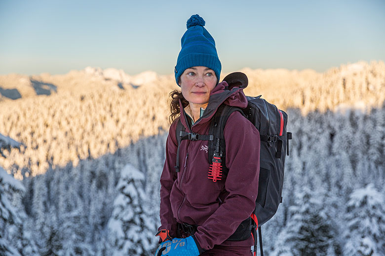 Arc'teryx Gamma MX Hoody (standing in snowy backcountry)