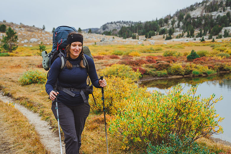 Baselayer (backpacking in Wyoming in fall colors)