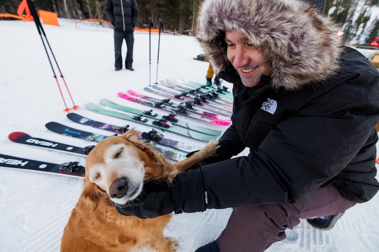 Winter jacket (petting dog wearing TNF McMurdo Parka)