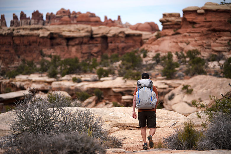 Osprey Levity 60 (backpacking in Utah)