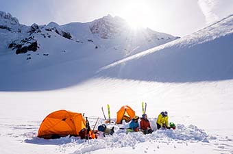 winter camping equipment