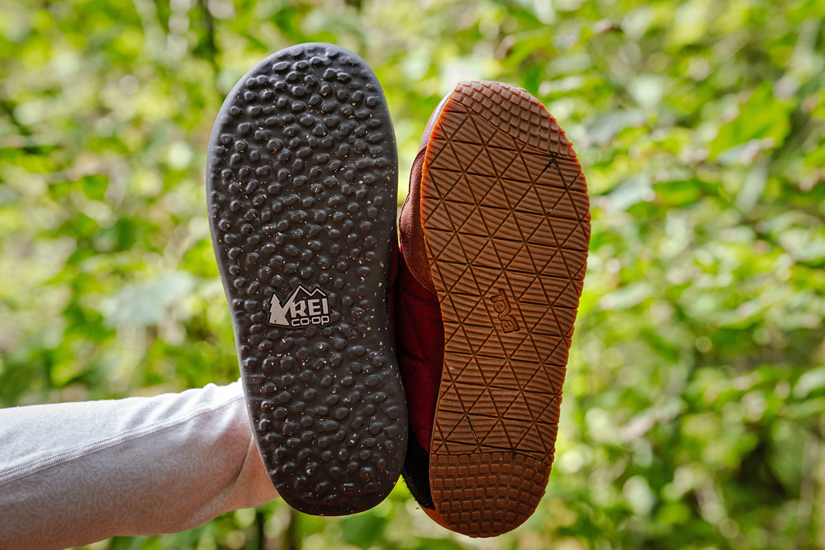 Camp shoes (outsole comparison)