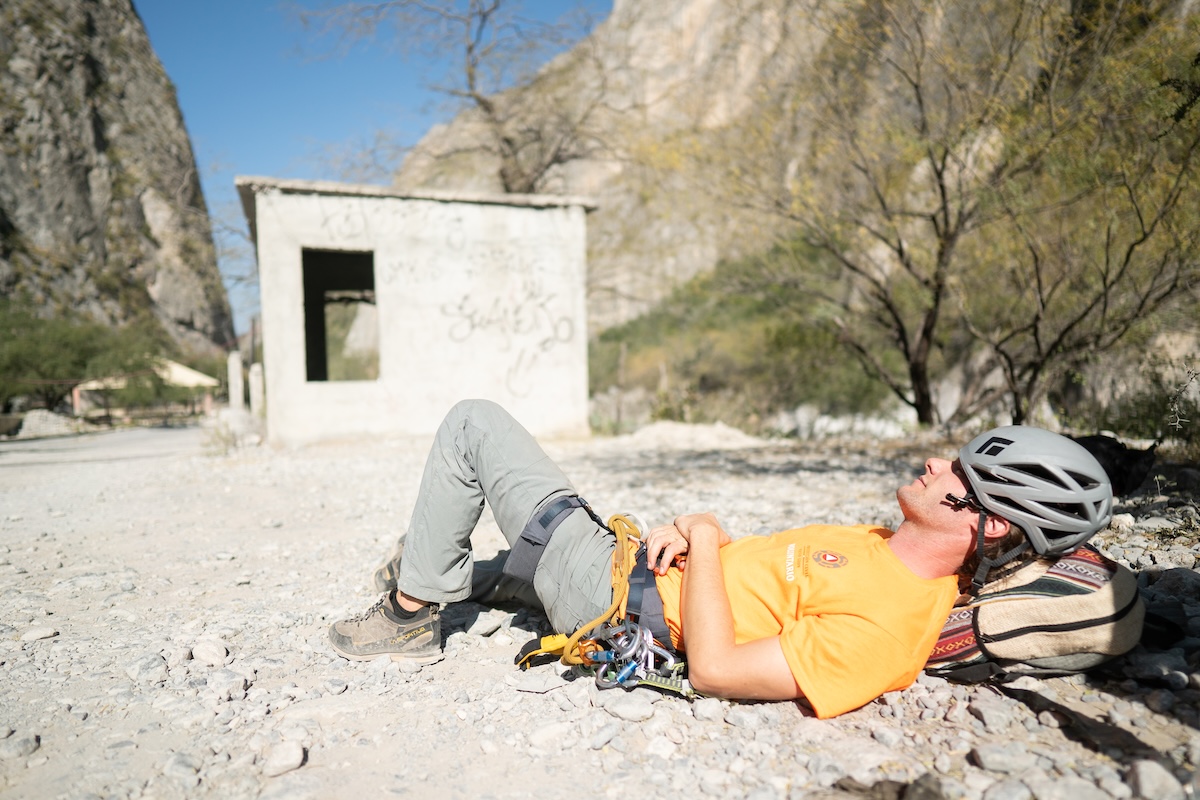 Approach Shoes (resting in the hot sun of El Potrero Chico)