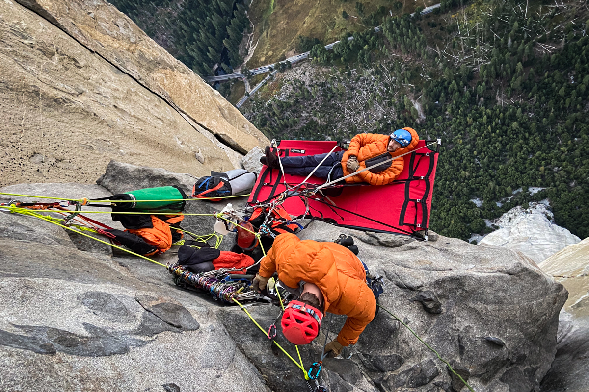 Climbing Helmets (sleeping on a portaledge on El Cap)