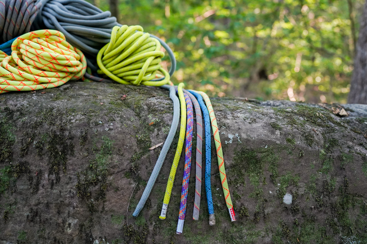 Climbing ropes (climbing diameters compared)