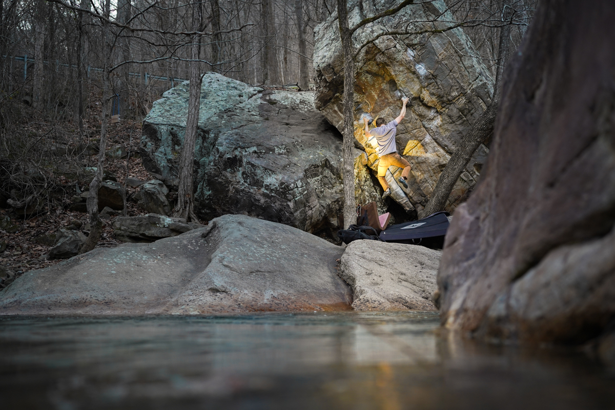 Rock Climbing Shoes (bouldering near a creek in Chattanooga)