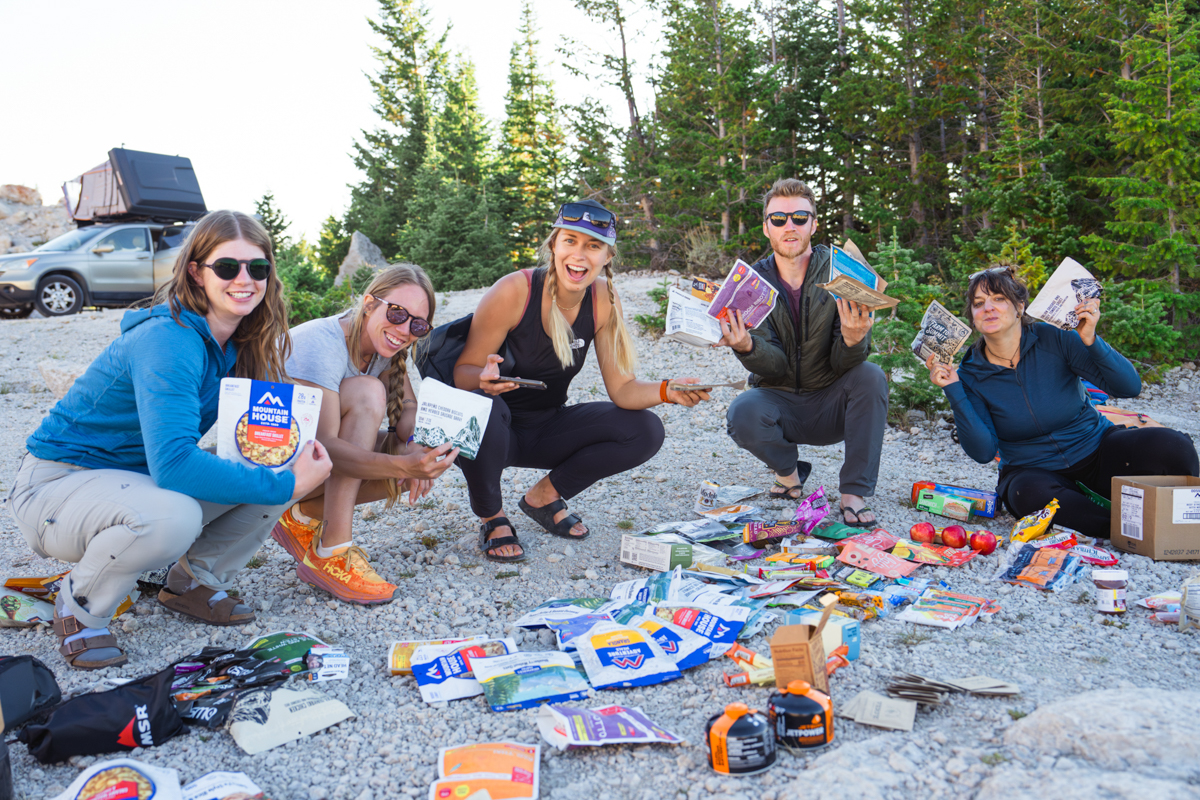 Backpacking food (sorting food)