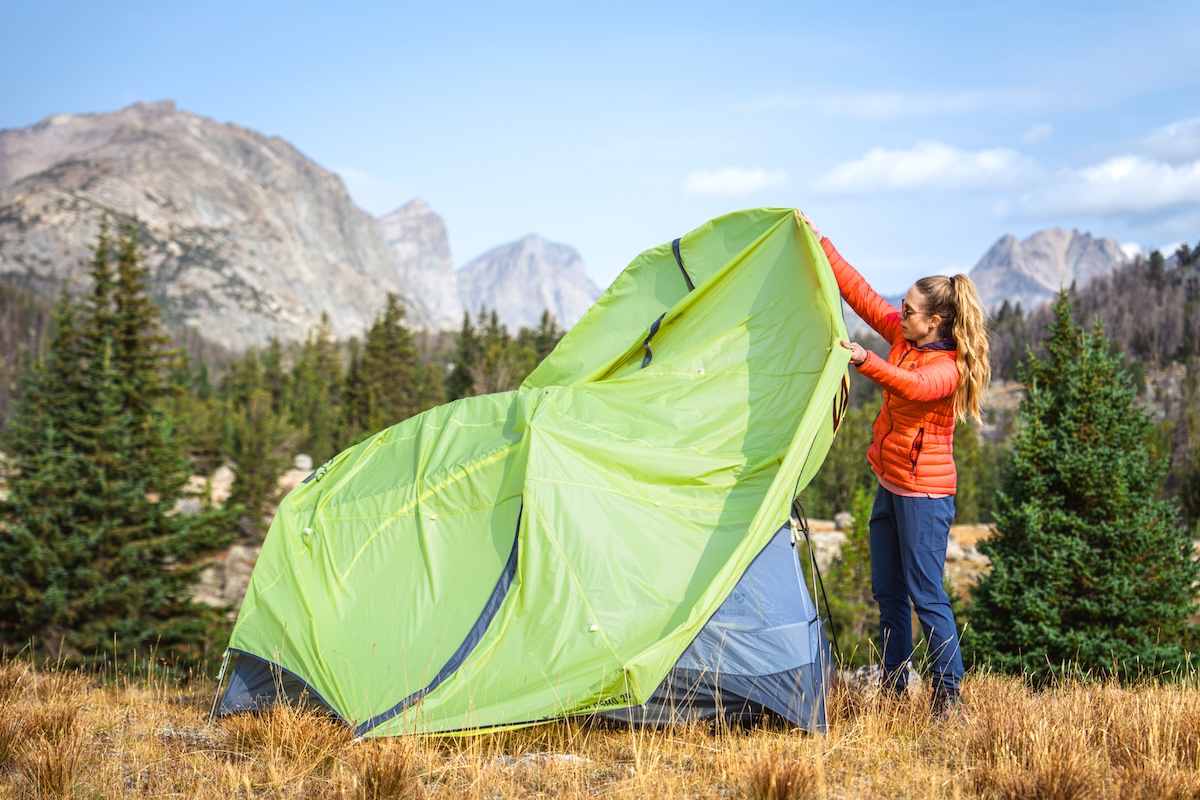 Backpacking Tents (putting the fly on a Nemo tent)