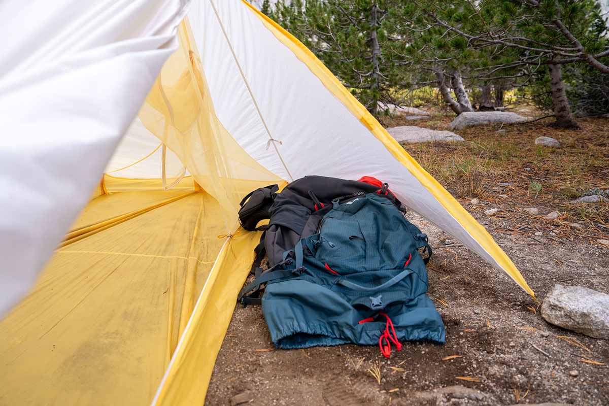 Backpacking tent (Big Agnes Tiger Wall vestibule and floor)