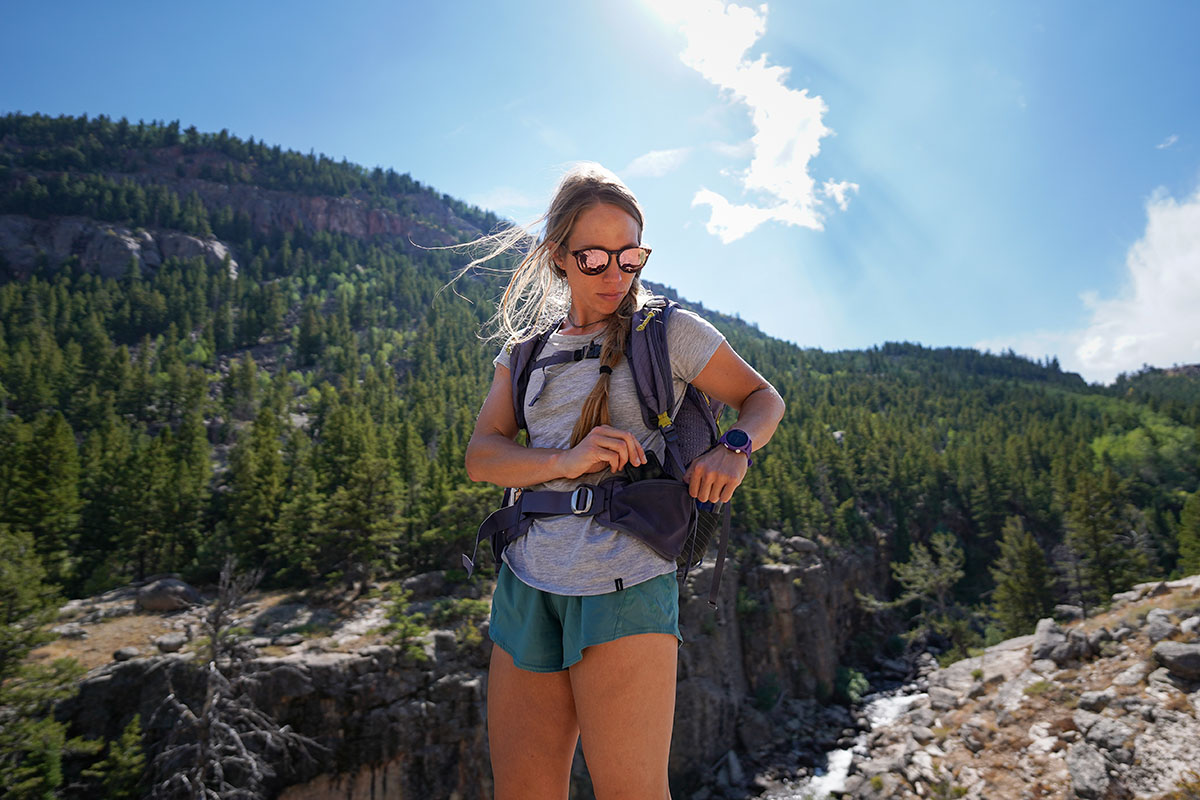 GPS watch (wearing Coros Pace 3 on day hike in Wyoming)