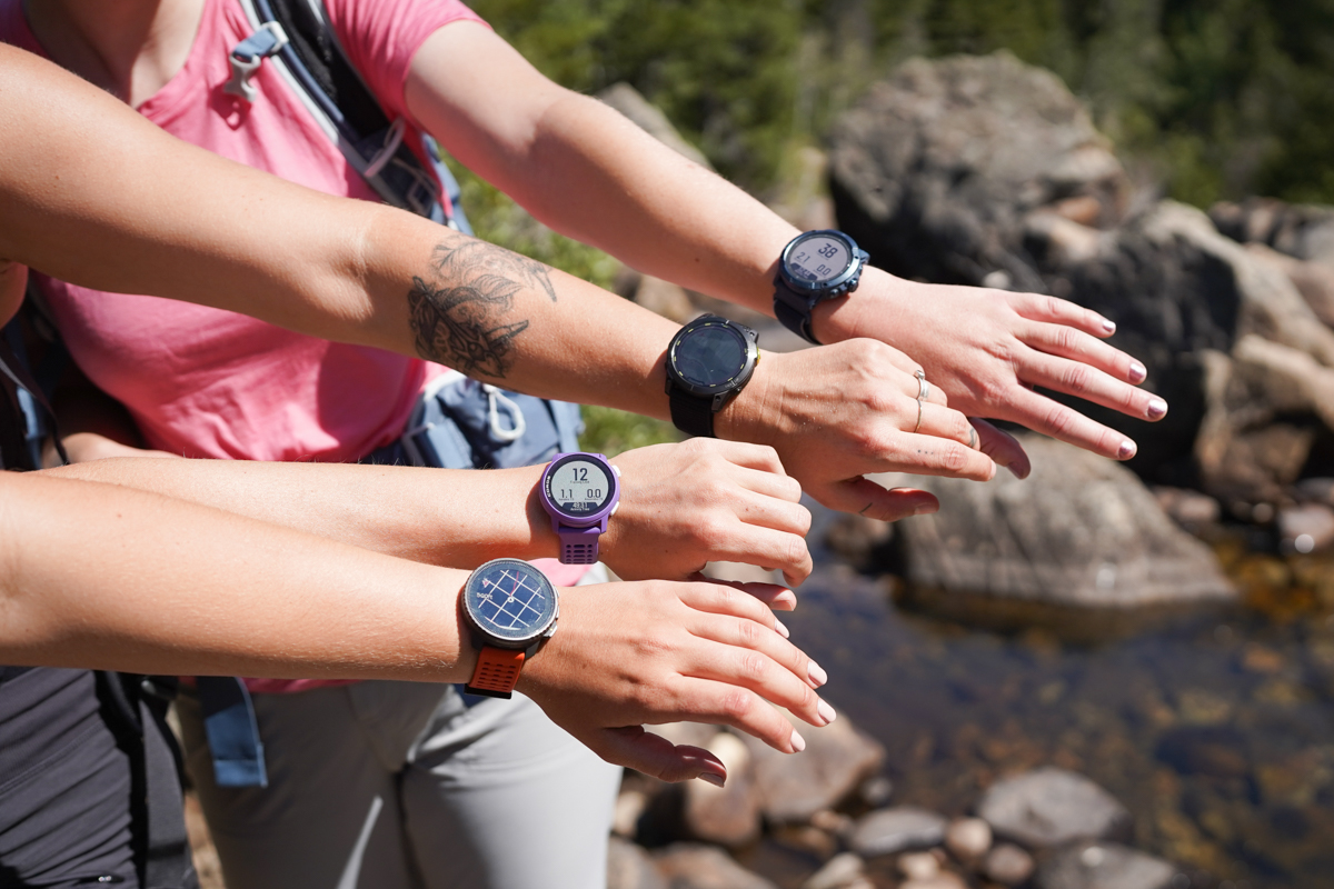 GPS watches (testing watches side-by-side)