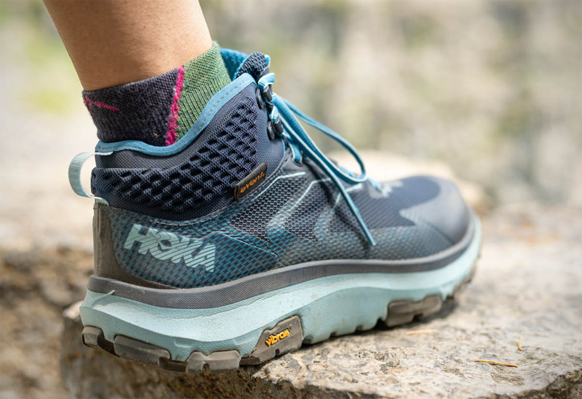 teal hiking boots