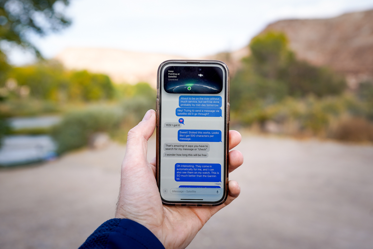 Satellite Messengers (Using the iPhone 15's Satellite Messaging feature)