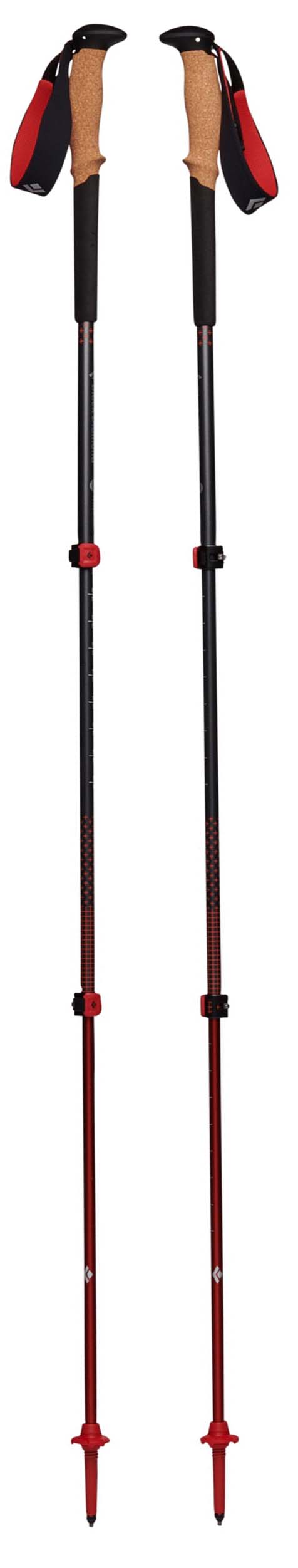 Crown Sporting Goods Shock-Resistant Adjustable Trekking Pole and Hiking  Staff (Set of 2)
