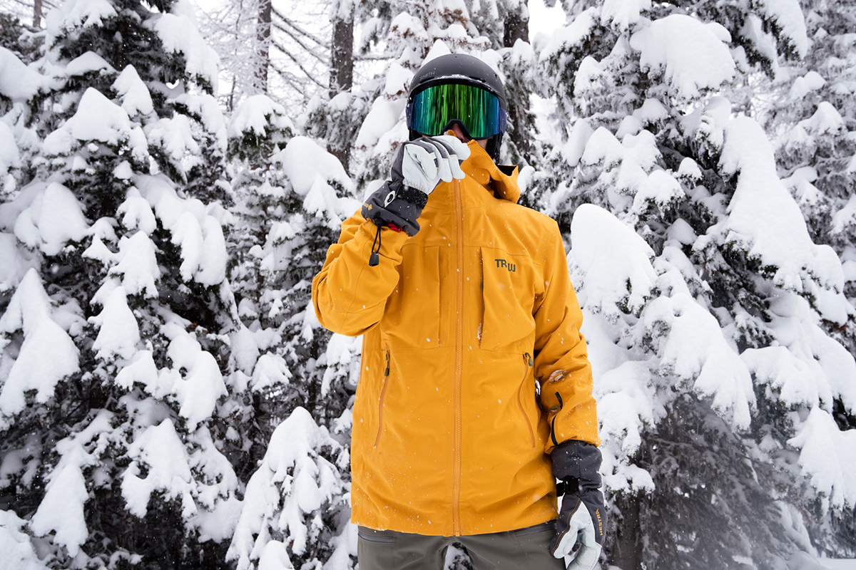 Men's ski jacket (wearing Trew Gear Cosmic Primo)