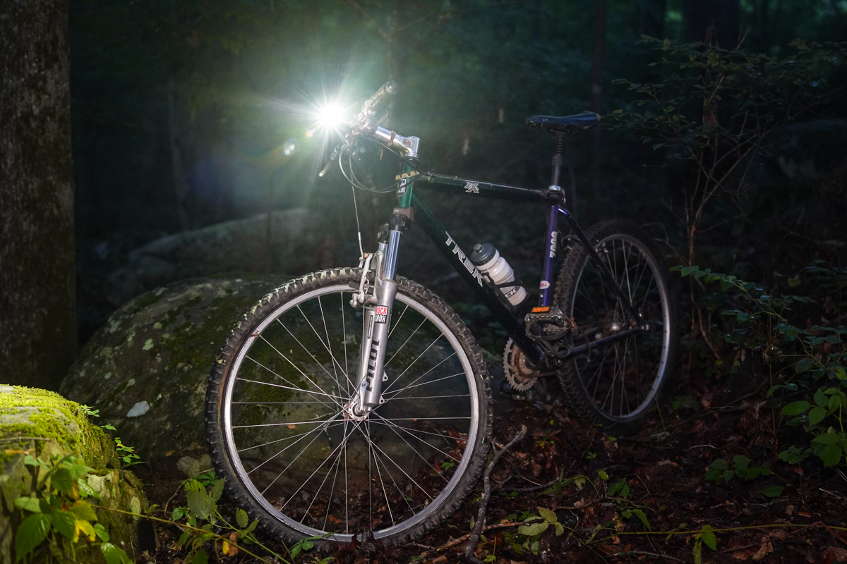 Knogg Bike Light on a Trek (bike lights)