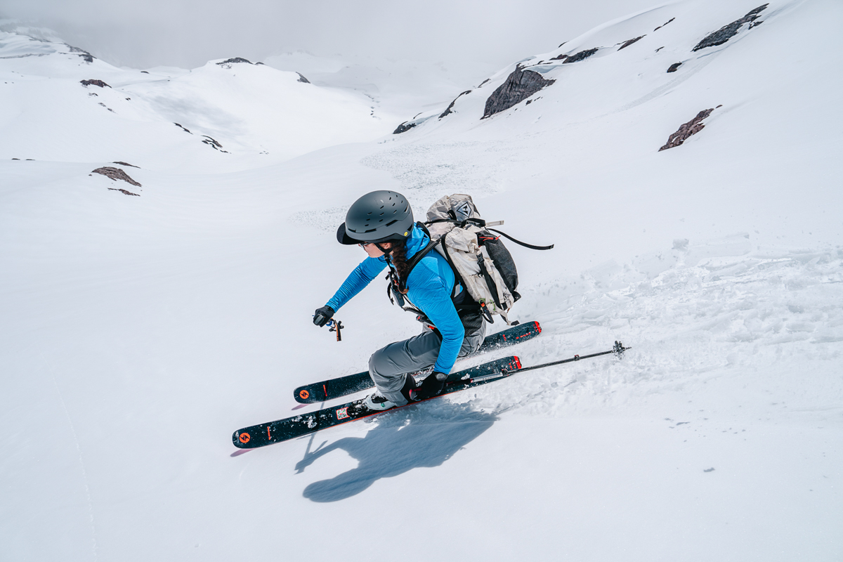 Backcountry Skis (skiing on the Blizzard Zero G skis)