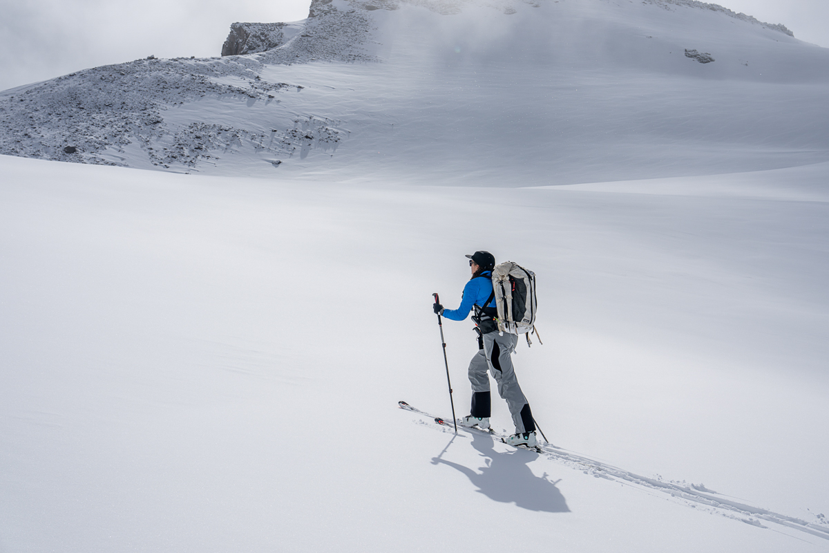 Backcountry skis (skinning on Mt. Rainier)