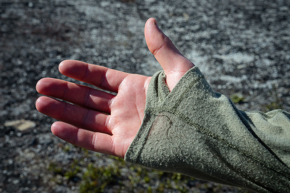 Baselayer (merino wool pilling at cuff)