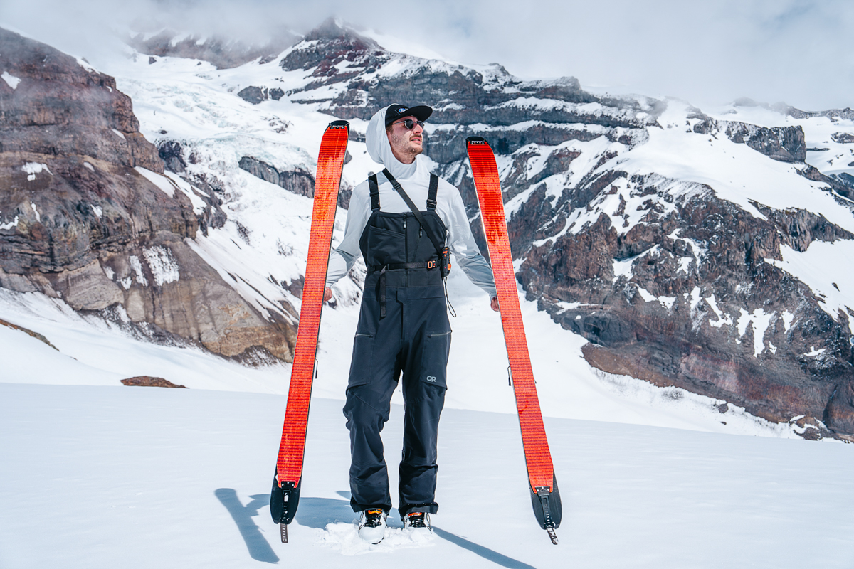 Climbing skins (testing Black Diamond Ascension skins on Mt. Rainier)