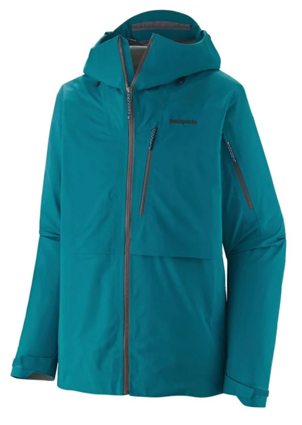Patagonia Recco Gore-Tex Hooded Blue Zipper Ski Snow Jacket Womens XL