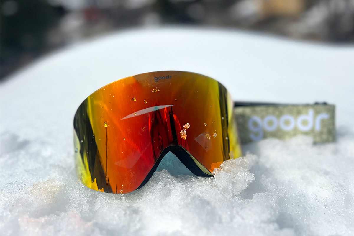 Ski goggles (Goodr Snow G on snow)