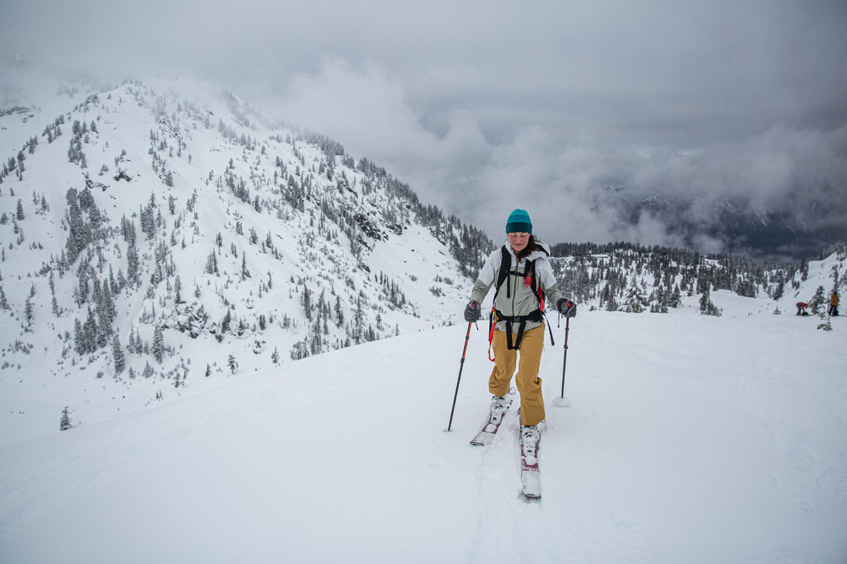 Ski pants (skinning in mountains with women's Sentinel Bib Pant)