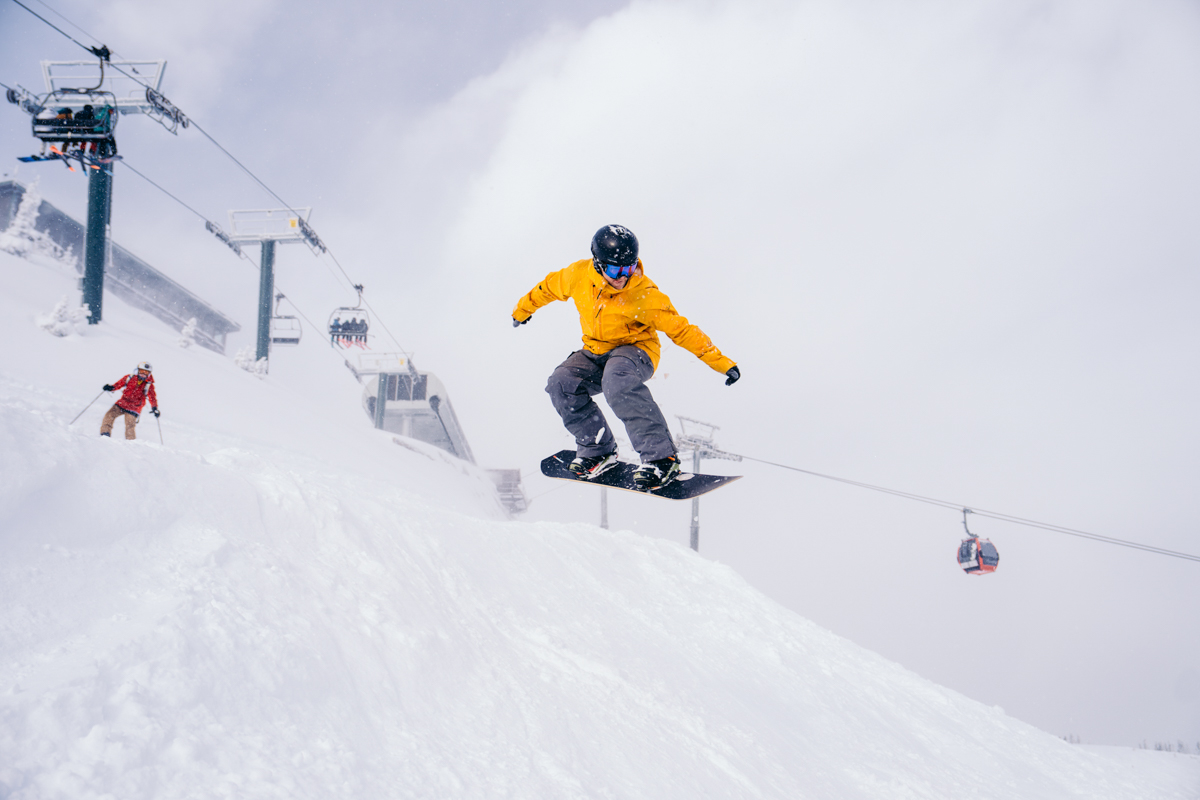 Snowboard bindings (catching air)