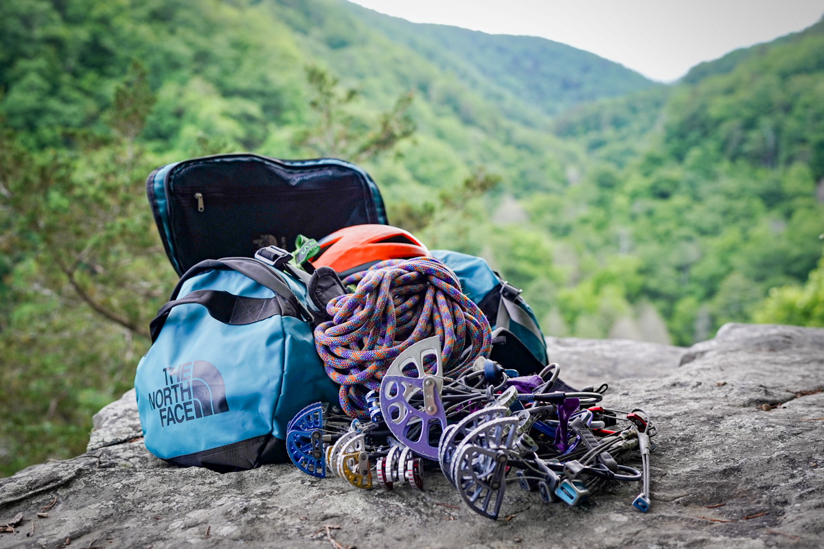 Duffel Bags (Climbing gear in The North Face Base Camp Medium)