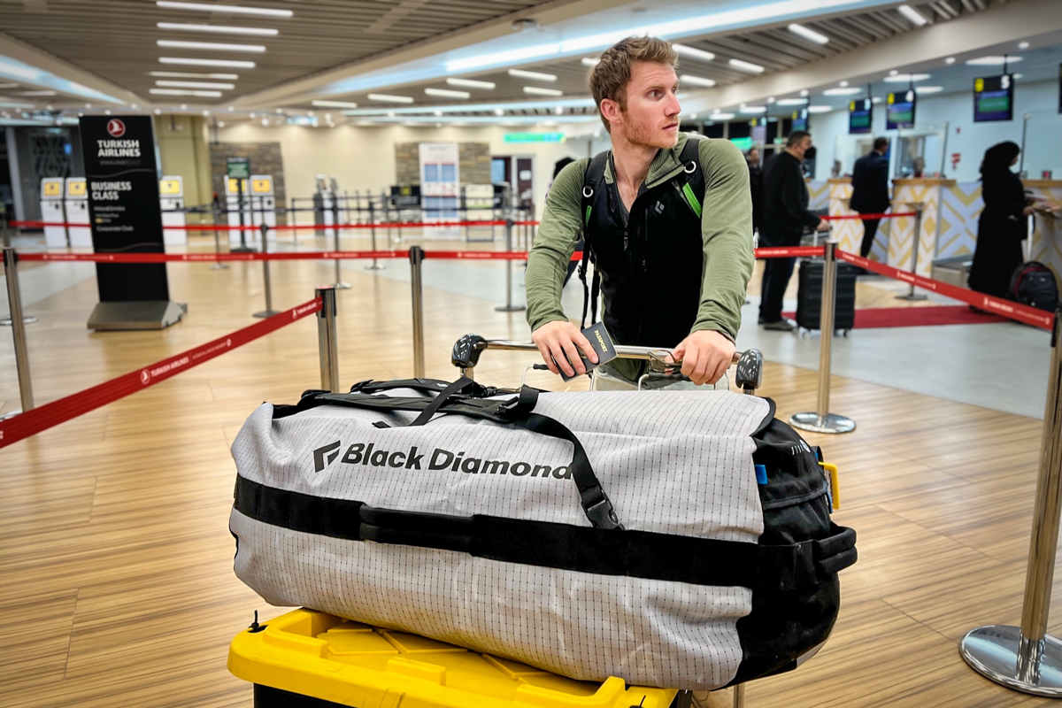 Duffel Bags (In the Nairobi Airport with Black Diamond's Stonhauler)