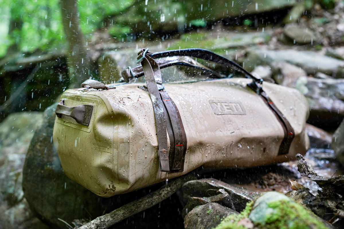 Duffel Bags (Yeti's Panga getting soaked outside)