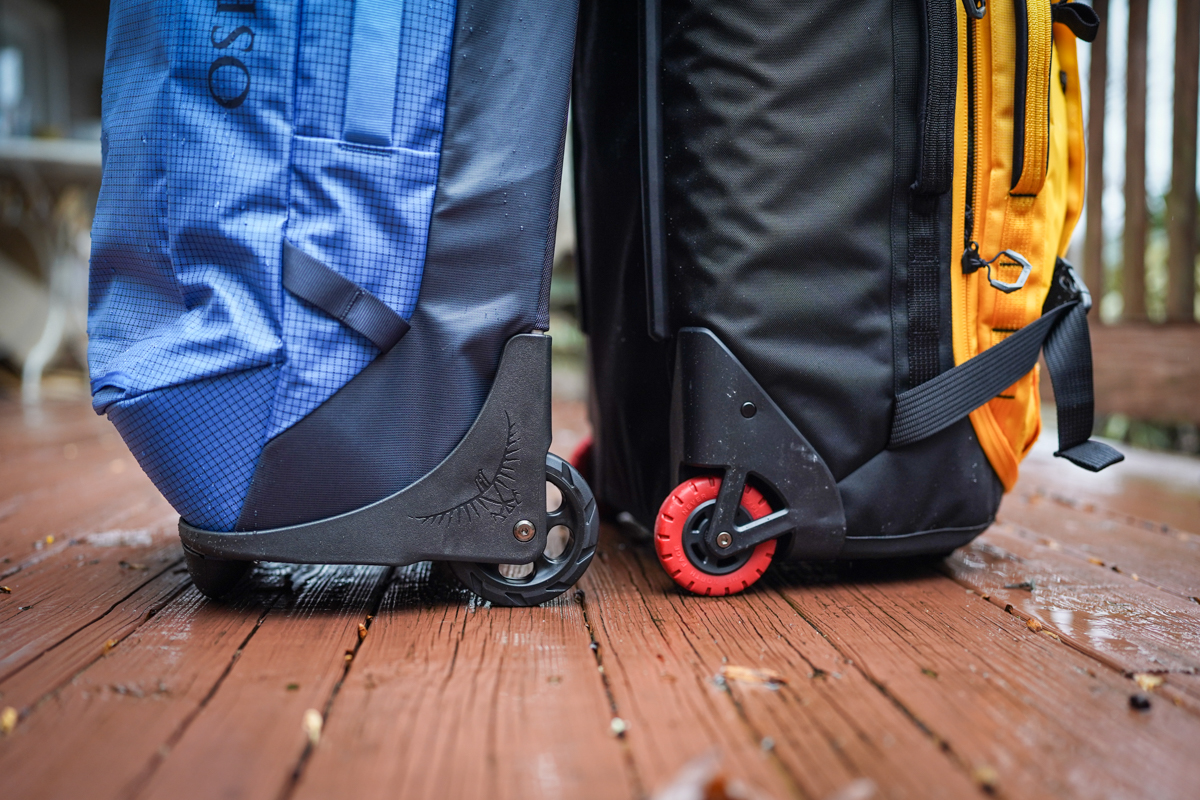 Wheeled Duffels (closeup of wheels)