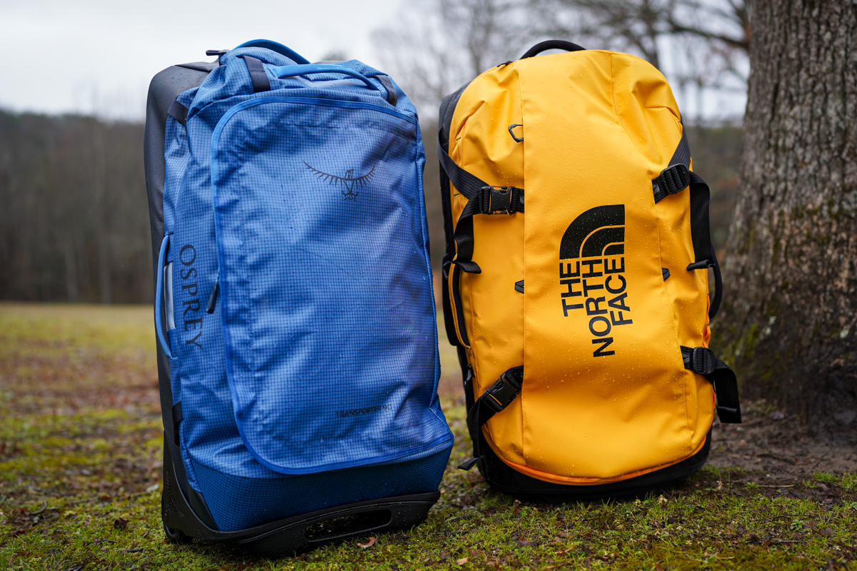 Wheeled Duffels (water-resistant duffel bags outside)